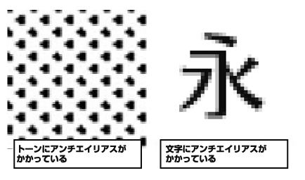 モアレの発生原因とデータ作成上の注意点 アンチエイリアスについて 同人誌印刷 グッズ印刷ならサンライズ